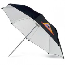 PHOTOFLEX Paraply / Blitz / Halogen / Hvit / Justerbar / Ø-76 cm [ADW30]